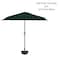 Pure Garden 9ft Half Umbrella with Base, Hunter Green 50-LG1036B - alternate 2
